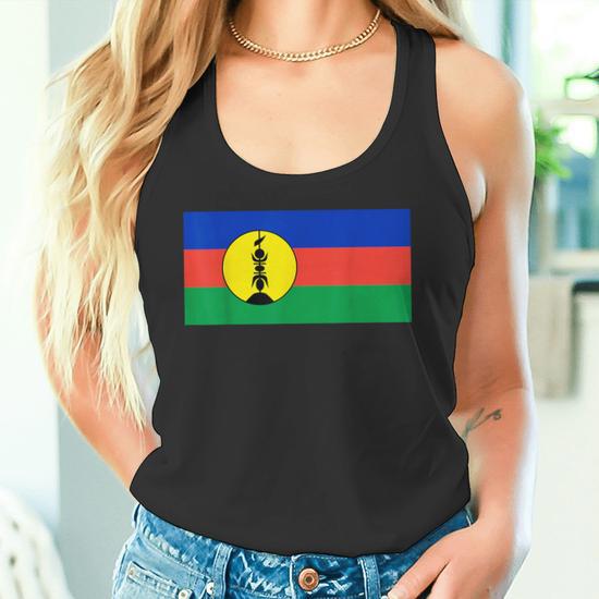 Débardeur Avec Drapeau De La Nouvelle-Calédonie - Léger, Coupe Classique - Taille Unique Ou Variante