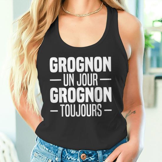 Débardeur Humoristique "Grognon" Pour Homme - Motif Drôle Mauvaise Humeur, Cadeau Marrant
