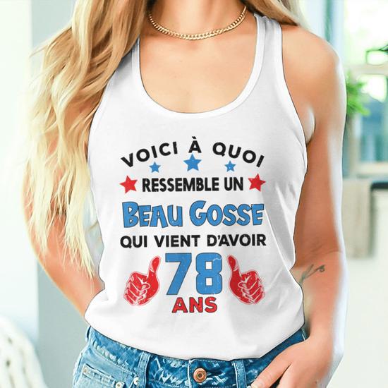 Débardeur Humoristique 'Moins De Cheveux, Plus De Bide' - Cadeau Drôle Pour Homme 54 Ans, Anniversaire, Noël, Second Degré