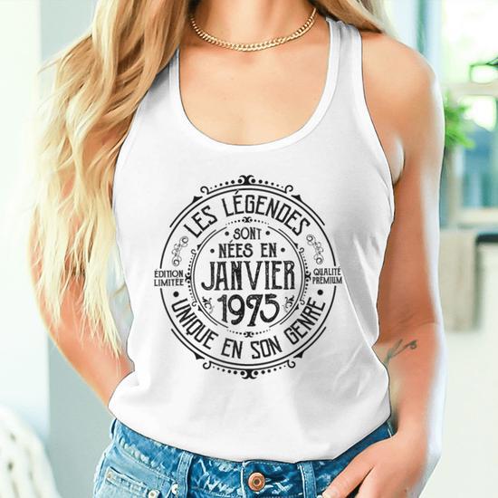 Débardeur Anniversaire "Édition Limitée 1975" - Cadeau Vintage Pour Homme/femme Né En 1975, Coupe Classique Légère