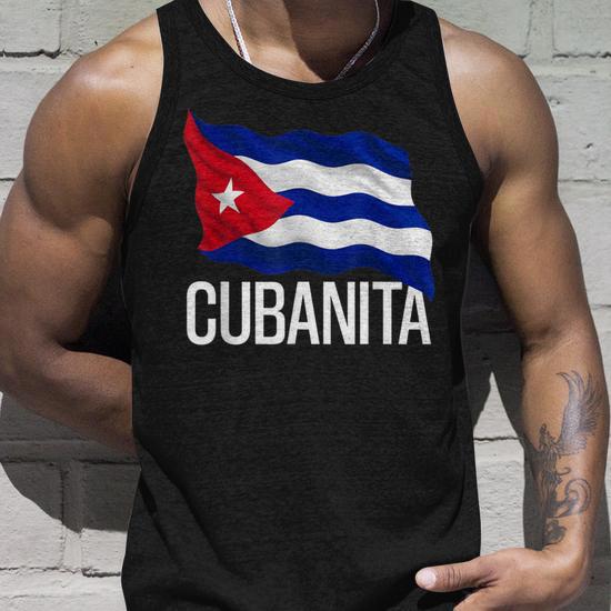 Canottiera OM3 Vintage Bandiera Cuba – Uomo – Cotone 100% – Taglie S-4XL – Stampa Digitale Ecologica, Club, Vacanze