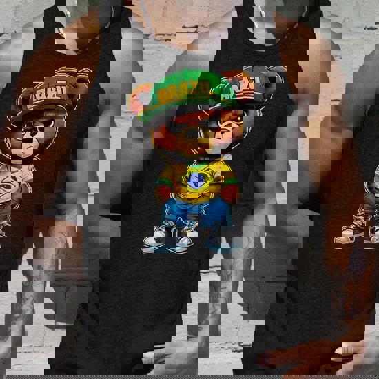 Débardeur Homme Drapeau Du Brésil Jour Du Football