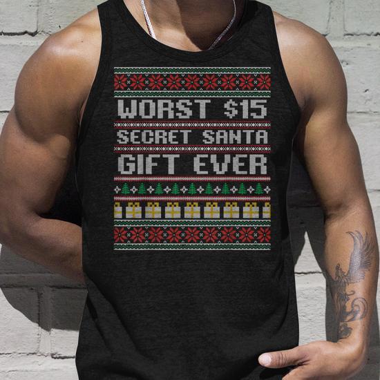 Débardeur Humoristique Secret Santa - Cadeau Drôle Et Pas Cher Pour Noël