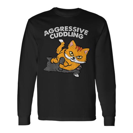 Aggressive Cuddling BJJ Jiu Jitsu MMA Funny T-Shirt - Unisex Crew Neck Tee, Sport Grey - View #9