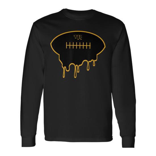 Football Drip Long Sleeve T-Shirt - Monsterry