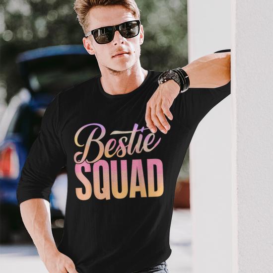Best Friend Matching Squad Bestie Bff Long Sleeve T-Shirt - Seseable