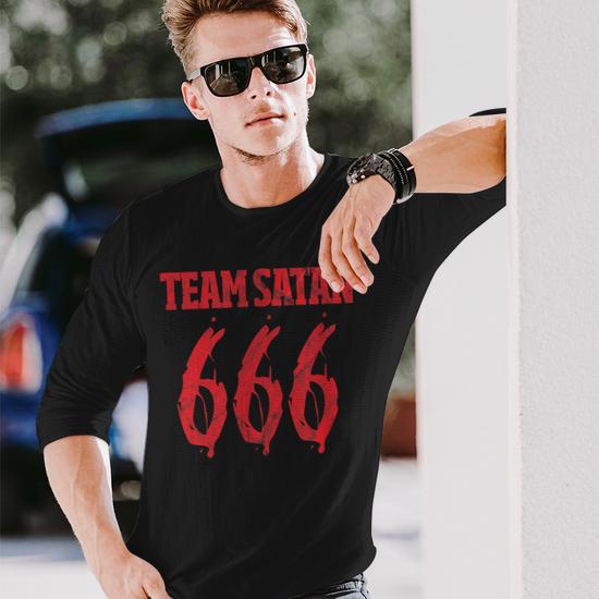 Débardeur Team Satan 666 - T-shirt Humour Noir Pour Métal, Gothique, Halloween