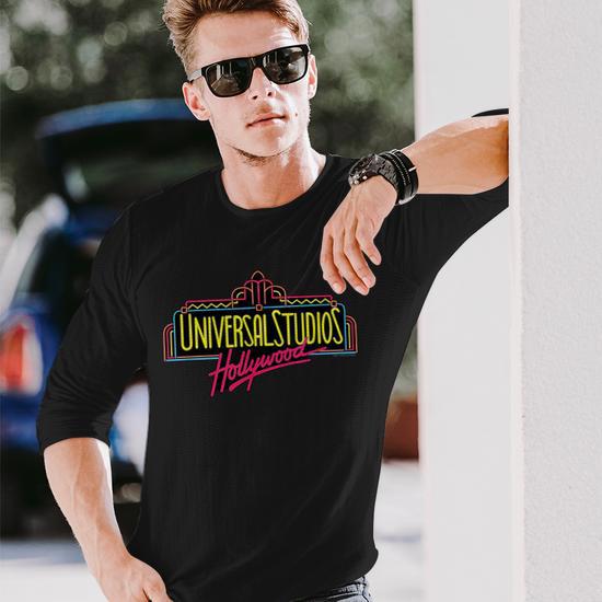 Universal Studios Hollywood Marquee Long Sleeve T-Shirt - Monsterry