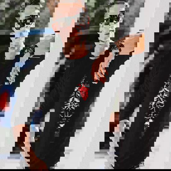 Zipper Open Chest Spine And Heart Custom Zipper Chest Long