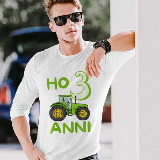 John Deere Maglietta a maniche corte con logo per ragazzi, verde/blu navy, 2 pezzi, 6