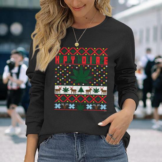 Marijuana ugly christmas sweater hotsell