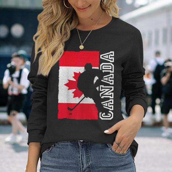 T shirt hockey fashion canada