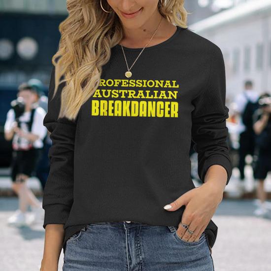 Professional Australian Breakdancer Olympics Long Sleeve T-Shirt | Mazezy