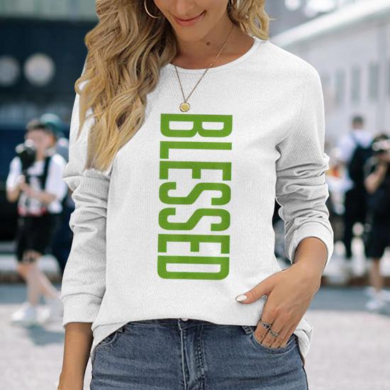 Chlorophyll Green White Color Match Long Sleeve T-Shirt - Thegiftio