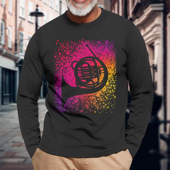T-shirt Corniste Musicien Cor D'harmonie - Design Fanfare Orchestre, Coupe Classique, Coton Léger