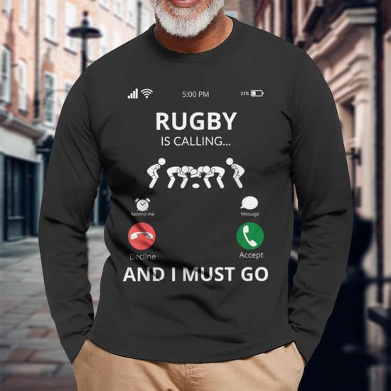 Collana Con Ciondolo Rugby BNQL - Regalo Per Giocatori E Appassionati, Con Messaggio Ispiratore, In Acciaio Inox E Rame, Regolabile - copertina