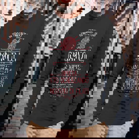 Maglietta Divertente Per Appassionati Di Knitting E Crochet | Cotone E Poliestere | Design Unico - Foto 8