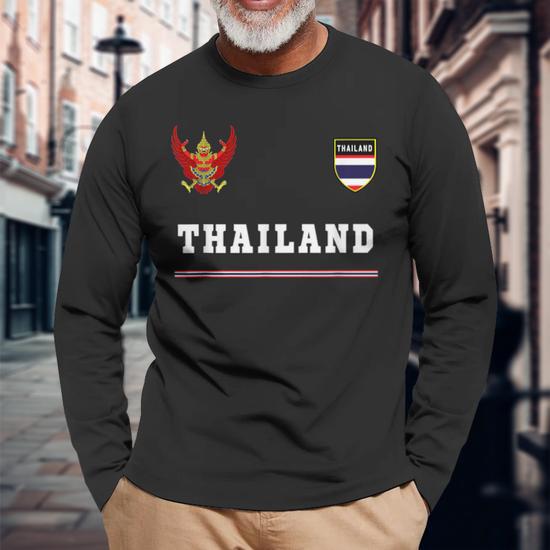 T-shirt Graphique Noir Thaïlande - Motif Péniche Royale - Taille M Homme - Occasion Très Bon état