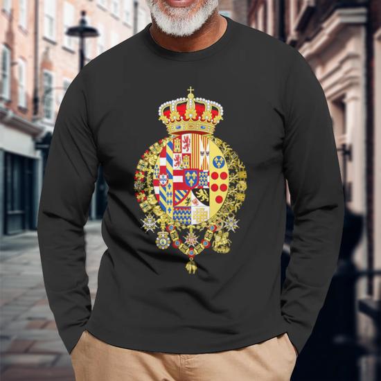 Pull Homme 100% Laine Argenio - Blason Royaume Des Deux-Siciles, Neuf Avec étiquette