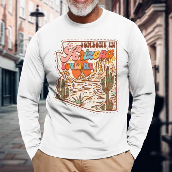Purple Arizona long sleeve shirt with a cool design