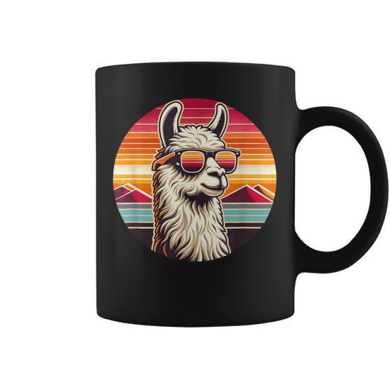 Alpaca Lover Llama Vintage With Camel Cute Animal Coffee Mug | Mazezy DE