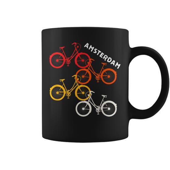 Amsterdam Netherlands Bike Bicycle Souvenir Coffee Mug - Seseable