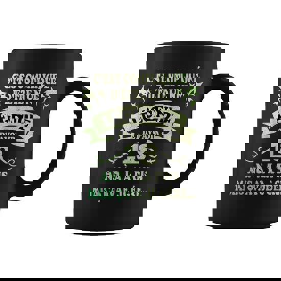 Planetee Mug Anniversaire 18 Ans | Tasse Café Humour Sarcasme Drôle Pour Cadeau Original Imprimé En France