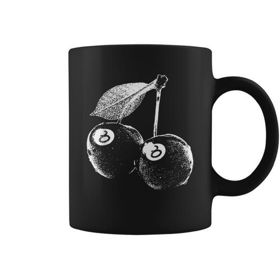 Ball 8 Black Cherry Coffee Mug - Seseable