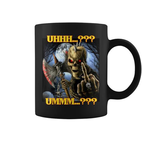 Adhd Edgy Hard Skeleton Meme Coffee Mug - Seseable