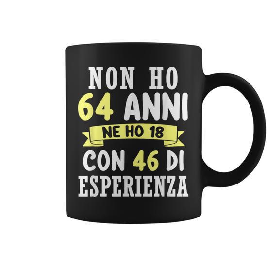 Borsa Portavino In Tela Per 64° Compleanno | Divertente Regalo Per Donne E Uomini | Con Fatti Divertenti E Coullisse