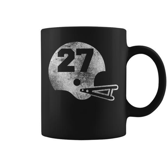 Vintage Football Jersey Number 27 Player Number Coffee Mug - Monsterry