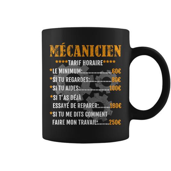 Mug Ingénieur Soudeur - Tarifs Horaires, Tasse Humoristique Céramique Blanche