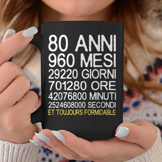 Orologio Da Tavolo Per 80° Compleanno – Regalo Speciale In Acrilico Dorato Con Base In Legno, Per Donne E Uomini