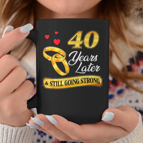 Celebrate 40 Years Of Marriage 40Th Wedding Anniversary Coffee Mug -  Seseable