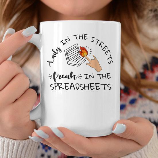 Hilarious Accountant Financial Statements Reports Enthusiast Graphic Print Coffee  Mug - Monsterry