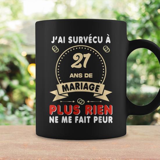 Mug Anniversaire 21 Ans - Tasse Cadeau Originale Homme Ou Femme - Blanc