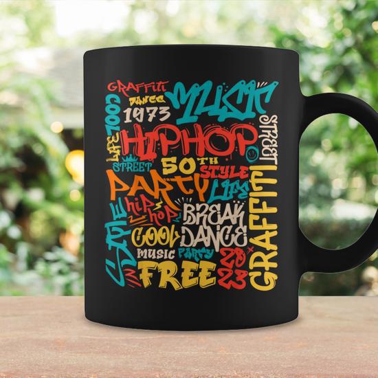 50Th Anniversary Hip Hop Music Street Graffiti Breakdance Coffee Mug -  Thegiftio