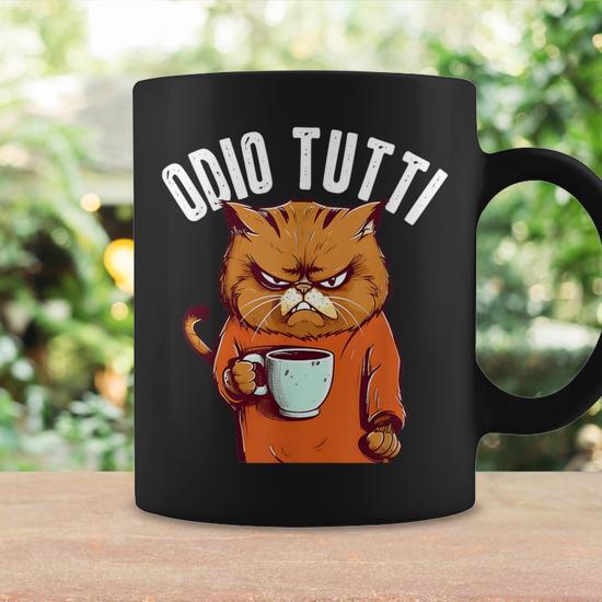 Tazza Divertente CBTwear 'Purr Me Some Coffee' – Gatto Scontroso Per Amanti Animali, 11oz (311 Ml)