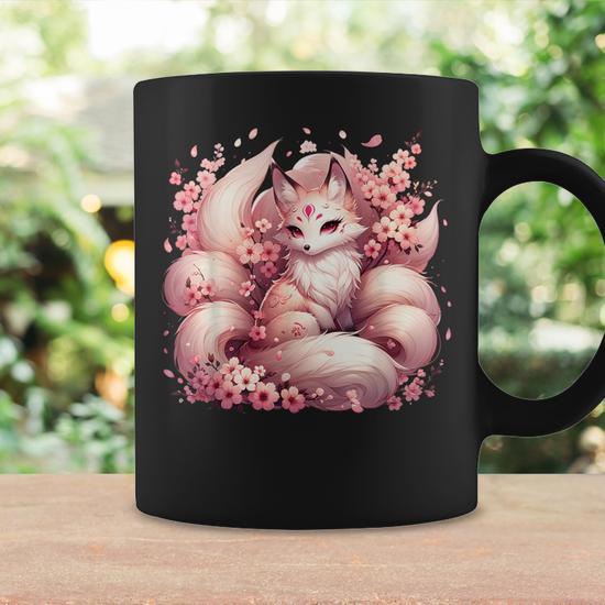 Anime Kawaii Kitsune Fox Japanese Nine Tailed Magical Coffee Mug