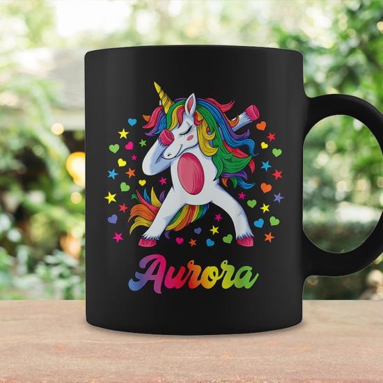 Maglietta Personalizzata Per Bambini Con Nome E Unicorno - Compleanno Unisex - Foto 4