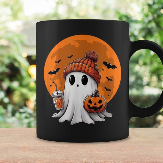 Ghost Mug popular with Candy Corn and Ghost mug with bat