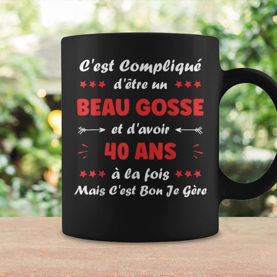 Mug Anniversaire 40 Ans Humour Tasse Message Drôle Idée Cadeau Original