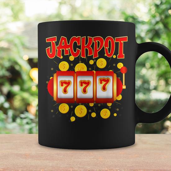 Jackpot 777 Slot Machines Lovers Jackpot Hunters Coffee Mug - Seseable