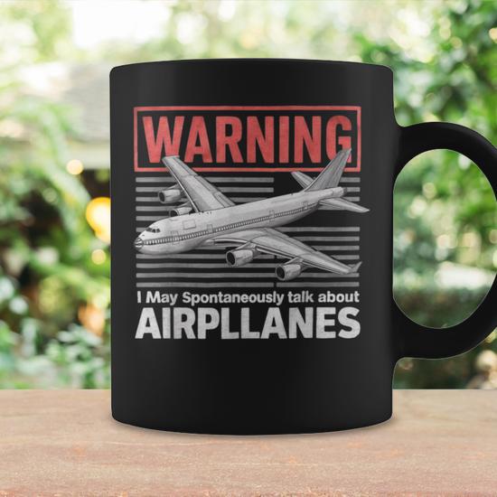Talk About Airplanes Aviation Coffee Mug - Seseable