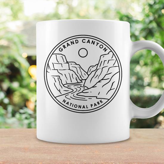 Grand Canyon National Park Arizona Vintage Men Coffee Mug - Seseable