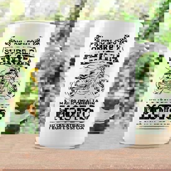 Maglietta Motociclista 'Moto Ti Rende Felice' - Regalo Per Biker, Uomo E Donna, Cotone E Poliestere - Foto 6