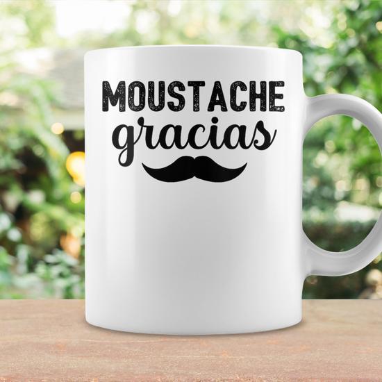 PopSocket Interchangeable "Moustache Gracias" - Cadeau Drôle Et Humoristique Pour Homme Moustachu