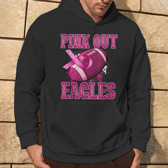 Eagles Pink Out Football Tackle Breast Cancer Hoodie Monsterry CA