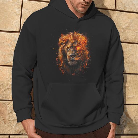 Lion face hoodie online