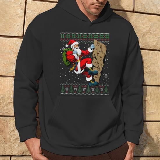 Pull De Noël Homme – Sweat à Capuche 3D, Motif Renne/Père Noël, Poche Kangourou, Taille S-XXL - 7